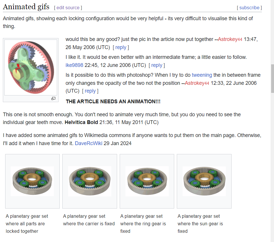 A few notes on planetary gear sets