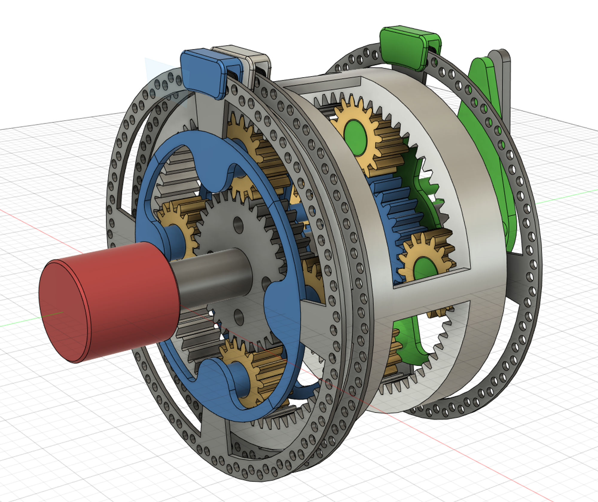 A simple reversing gearbox using planetary gear sets