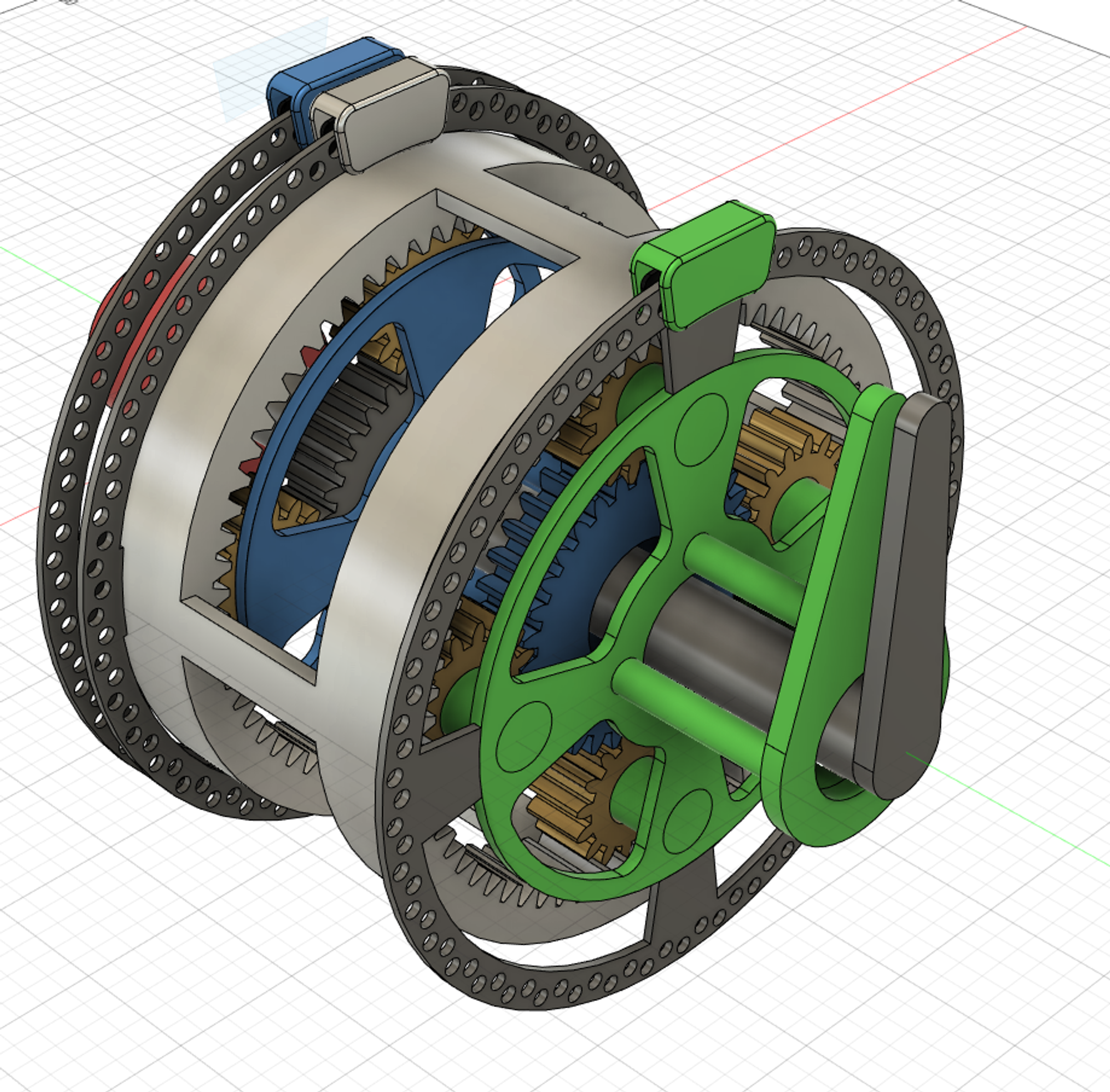 A simple reversing gearbox using planetary gear sets