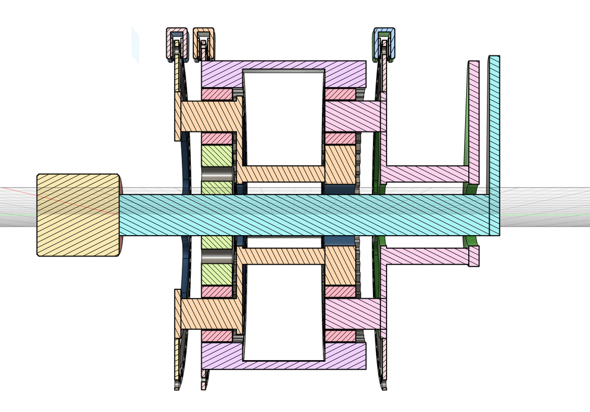 A simple reversing gearbox using planetary gear sets